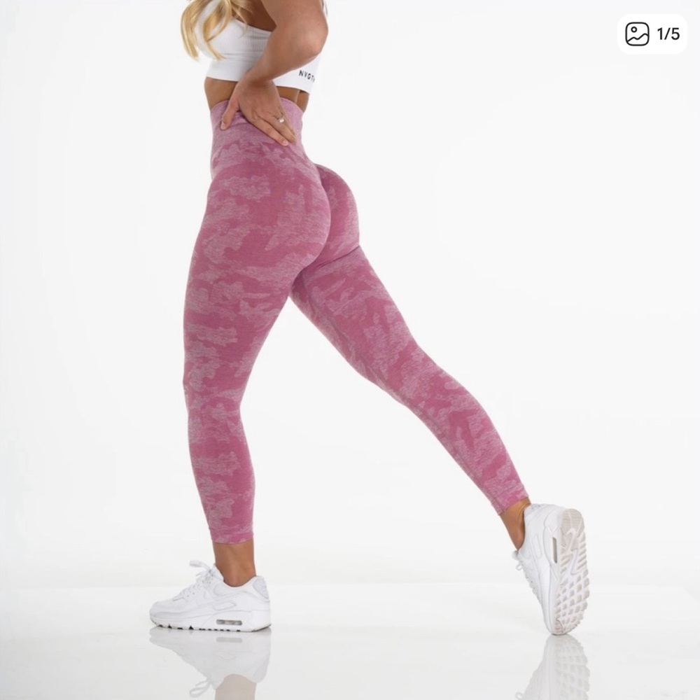 NVGTN Pink Camo Leggings